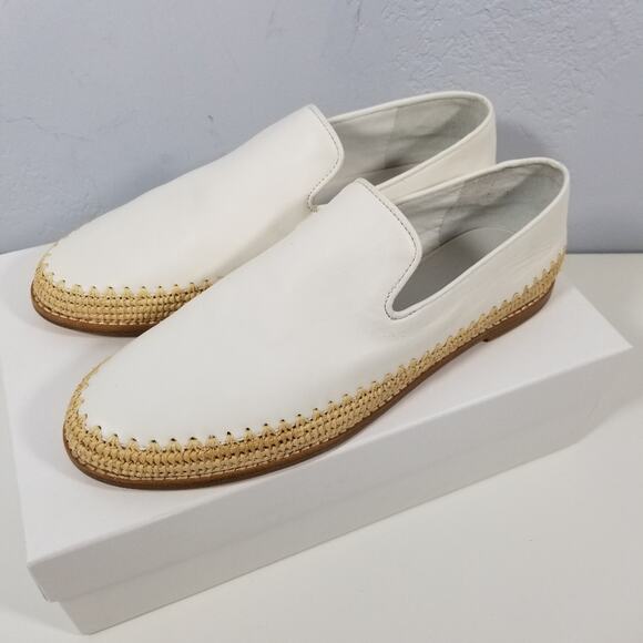 Vince Jalen White Slip On Espadrilles Loafer Flat Size 11 - Picture 5 of 8